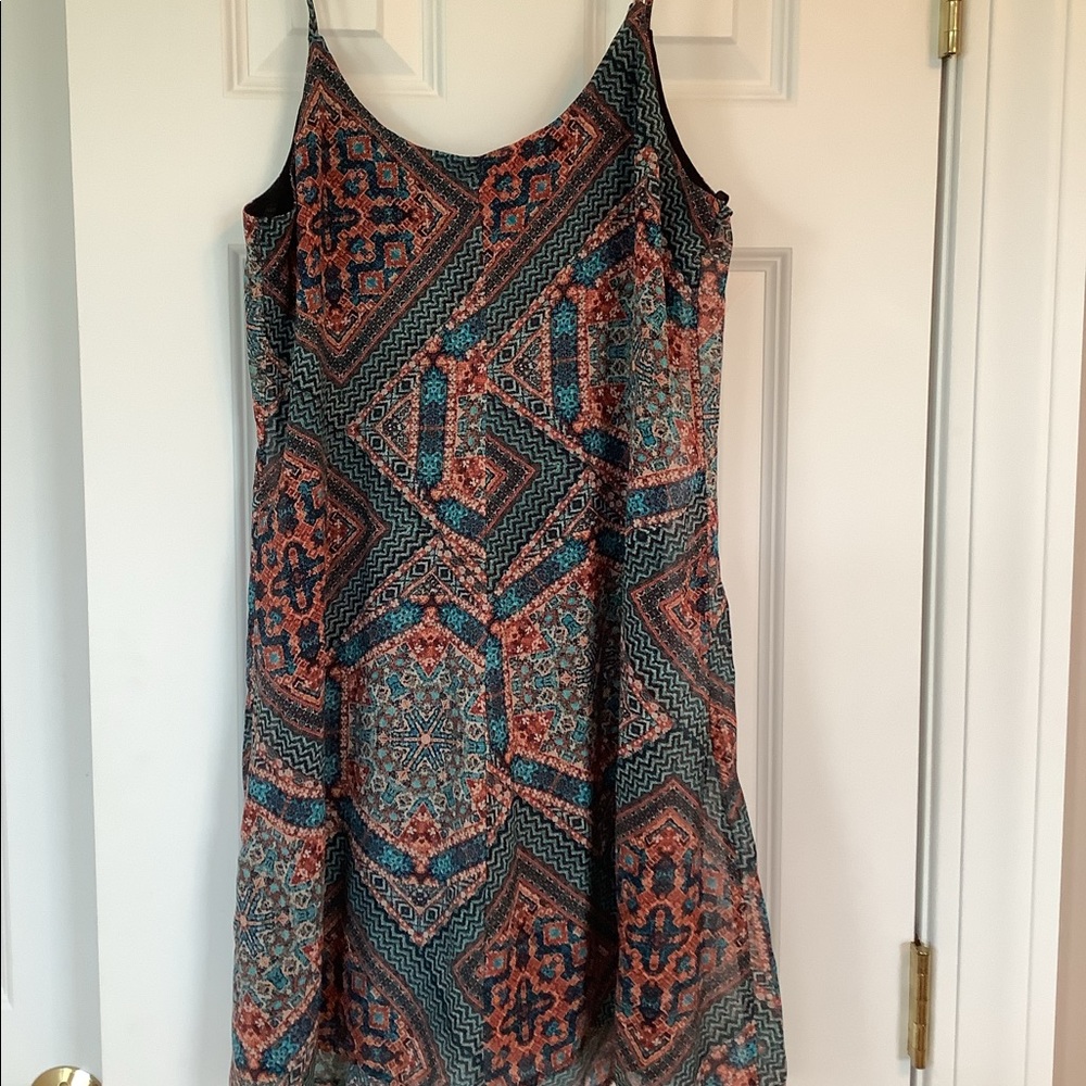 City Triangles Aztec-Inspired Flared Summer Tunic
